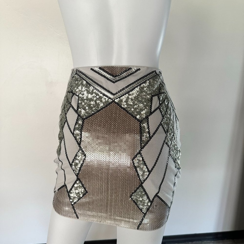 Express sequin skirt - Picture 2 of 2